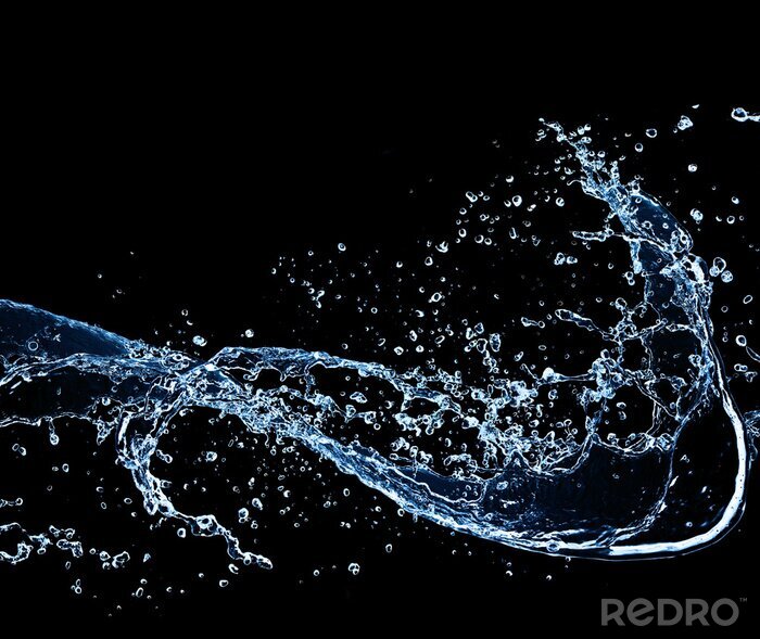 Poster Künstlerische Form des Wassers