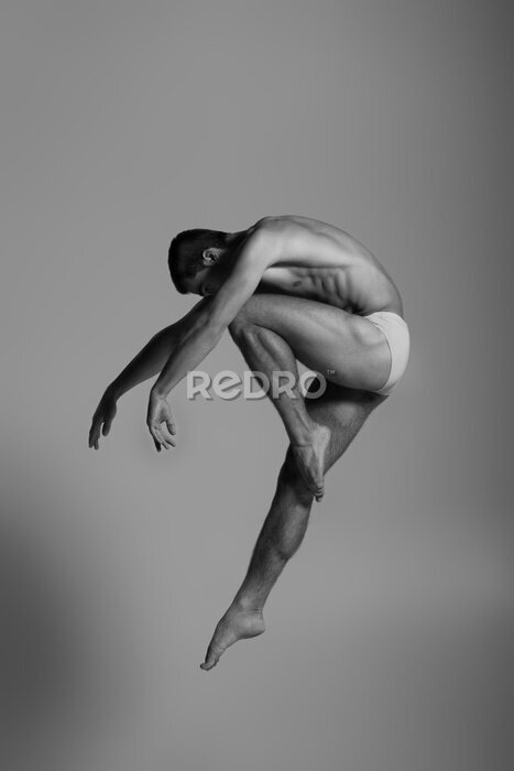 Poster Künstlerische Fotografie eines tanzenden Mannes