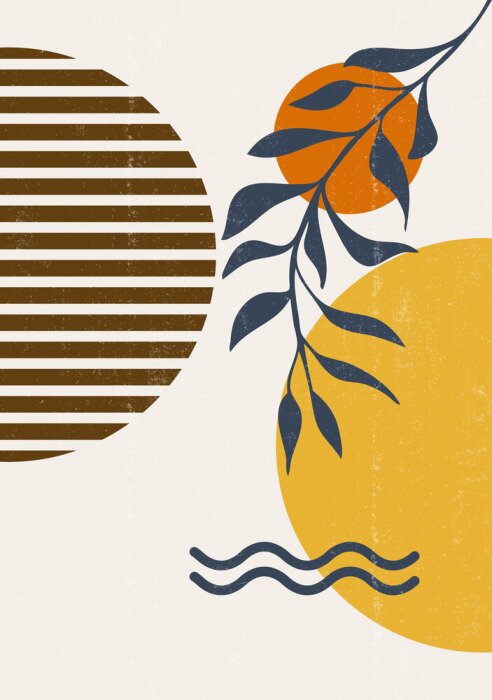 Poster Künstlerische Komposition