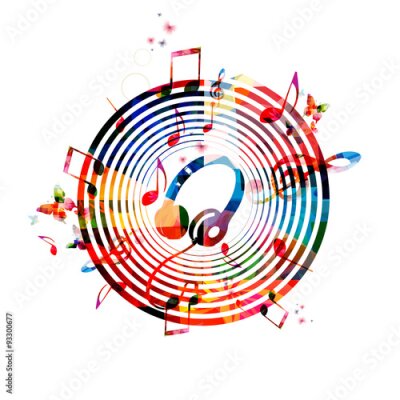 Poster Künstlerische musikalische Komposition