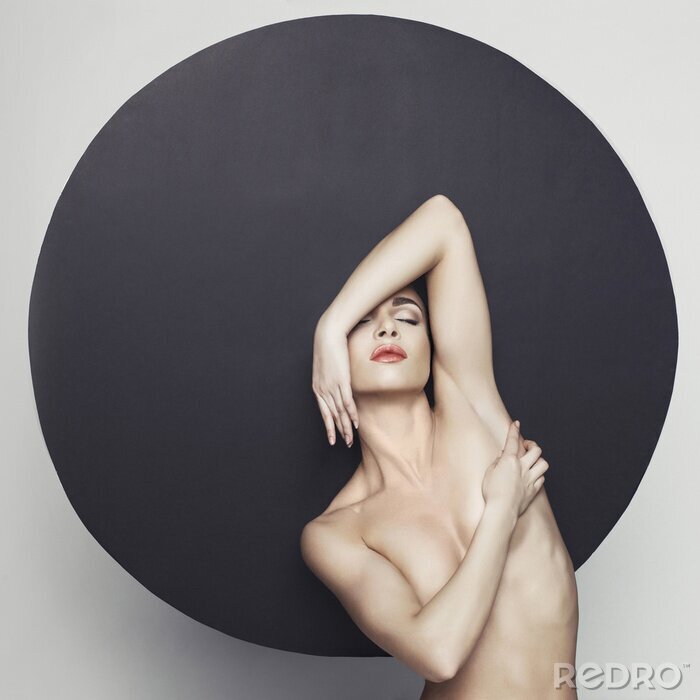 Poster Künstlerischer Akt mit Frau