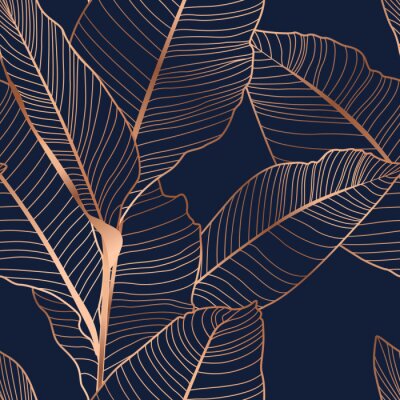 Kupfer-Palmenblätter