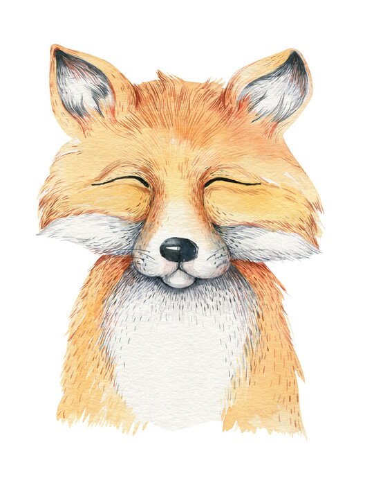 Poster Lächelnder Märchenfuchs