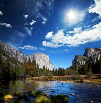 Poster Landschaft aus dem Yosemite Park