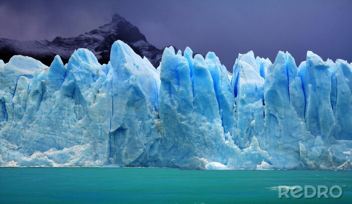 Poster Landschaft Berge mit Eis