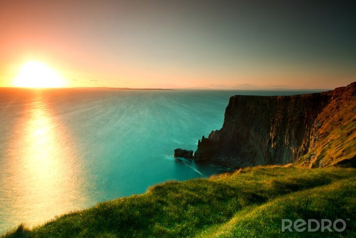 Poster Landschaft der Klippe in Irland