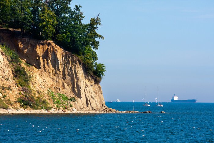 Poster Landschaft der Küste von Gdynia