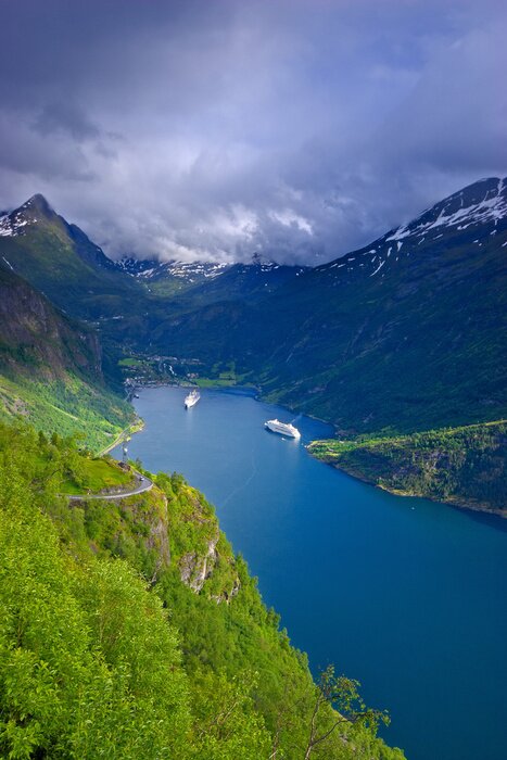 Poster Landschaft der norwegischen Natur