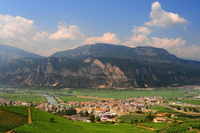 Poster Landschaft einer italienischen Stadt