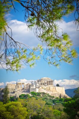 Poster Landschaft Griechenland Akropolis