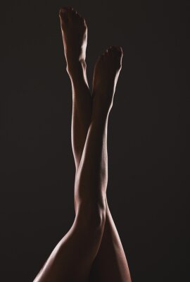 Poster Lange weibliche Beine