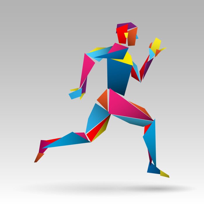 Poster Laufen Mensch Vektor