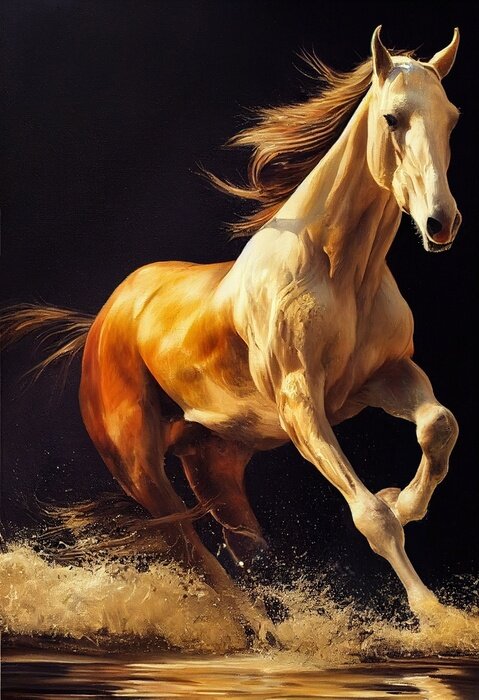 Poster Laufendes Pferd