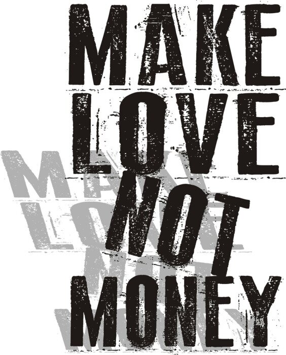 Poster Lehrreicher Slogan über die Liebe