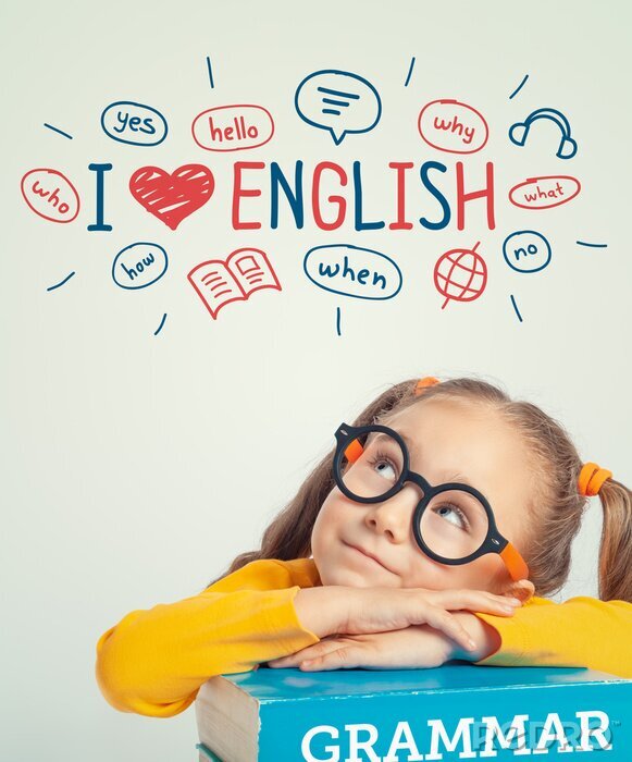 Poster Lernen der englischen Sprache