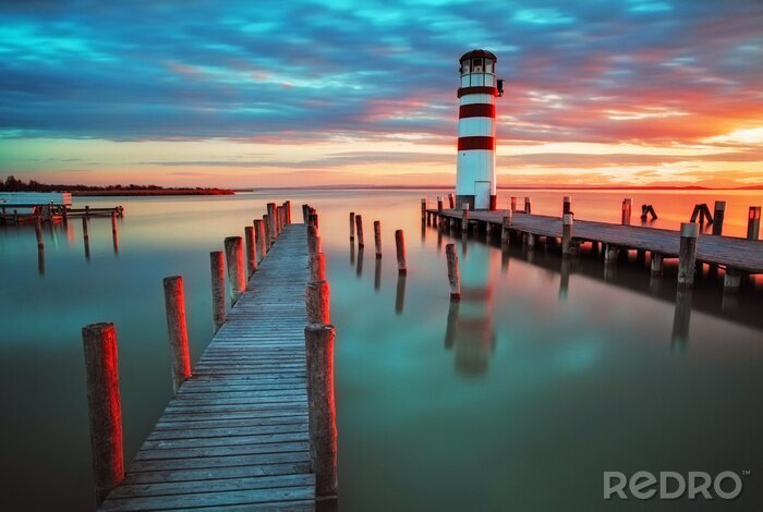 Poster Leuchtturm in Österreich