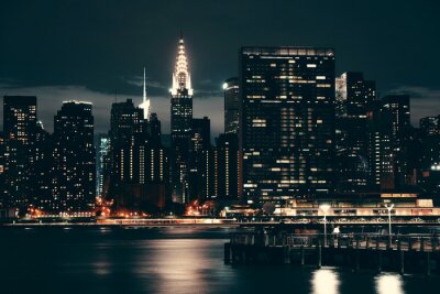 Lichter in New Yorker Wolkenkratzern