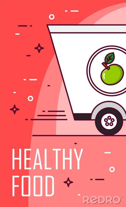 Poster Lieferung gesunder Lebensmittel