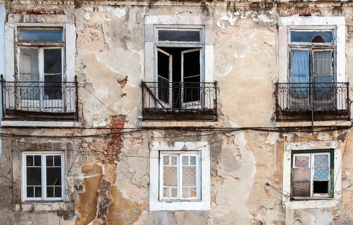 Poster Lissabon Portugal alte Gebäude