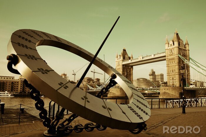Poster London Blick auf Brücke