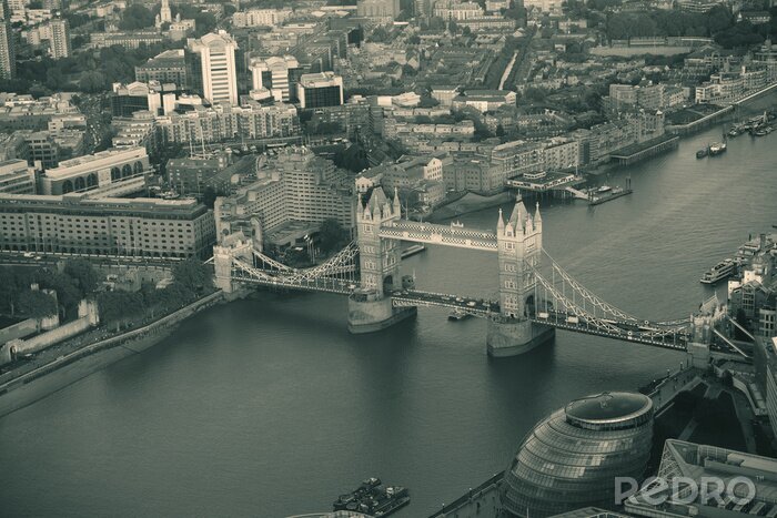 Poster London Bridge aus Vogelperspektive
