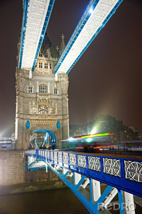 Poster London Bridge beleuchtet