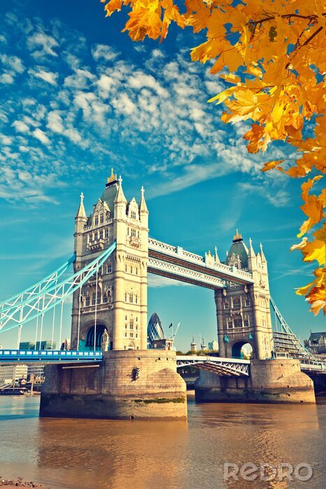 Poster London Herbstansicht