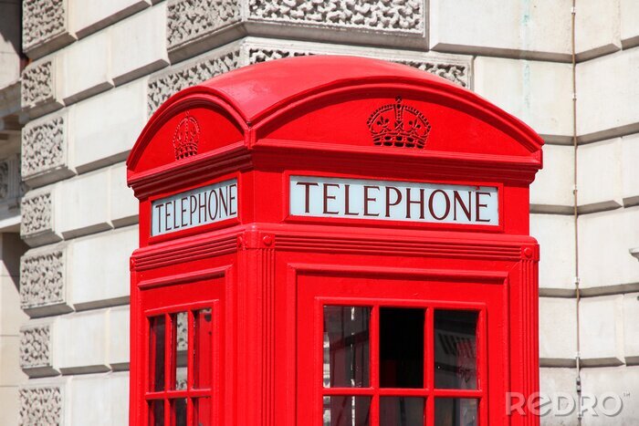 Poster London Telefonzelle Beschriftung