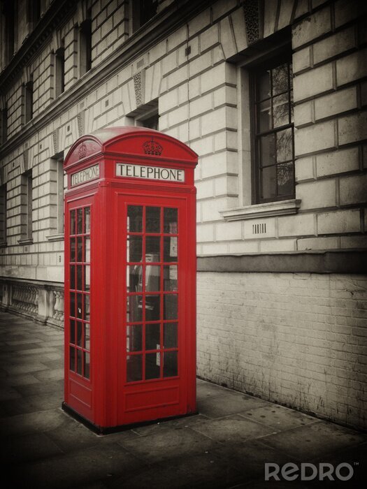 Poster London Telefonzelle Vintage