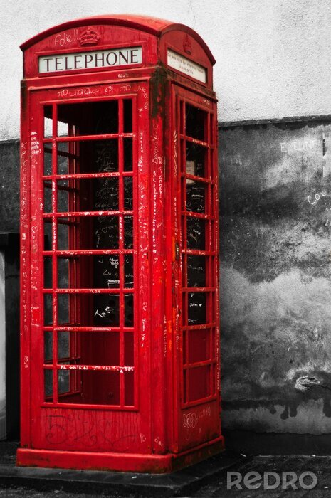 Poster London und Telefonzelle Touristenattraktion