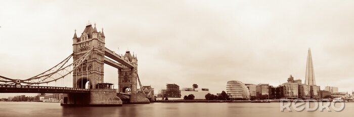Poster Londoner Brücke auf Panorama