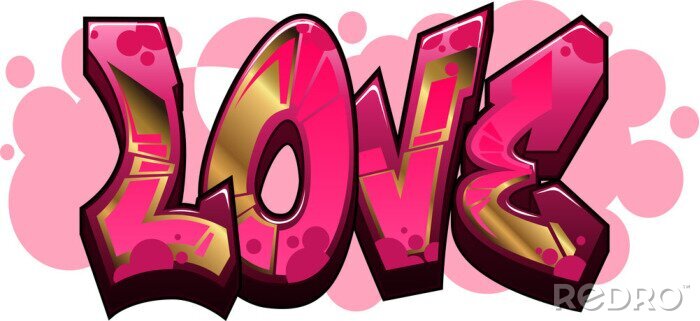 Poster Love Graffiti