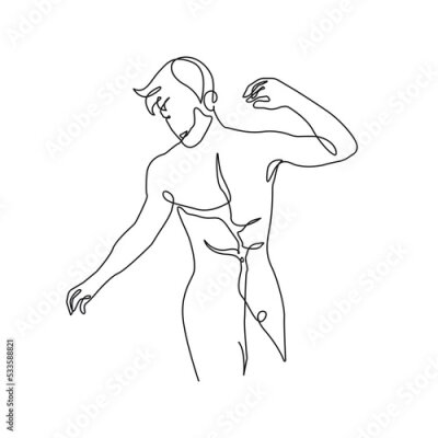 Männliche Silhouette