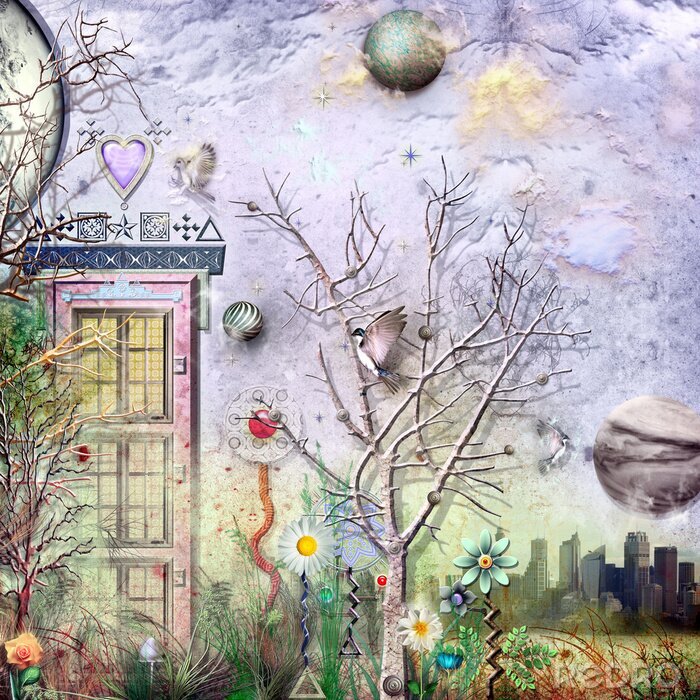 Poster Märchenhafte Fantasy-Grafiken