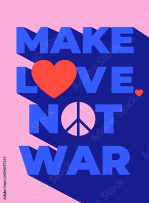 Poster make love, not war