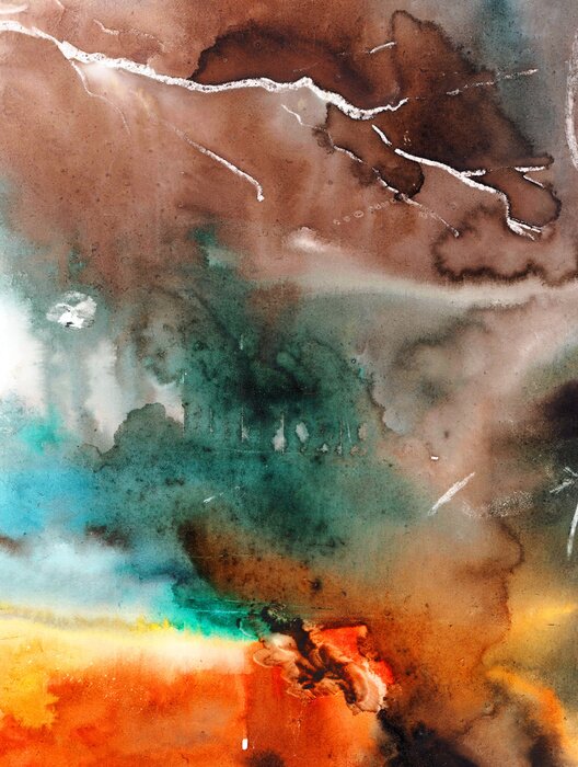 Poster Malerische abstrakte Vollfarbe