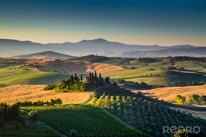 Poster Malerische Toskana