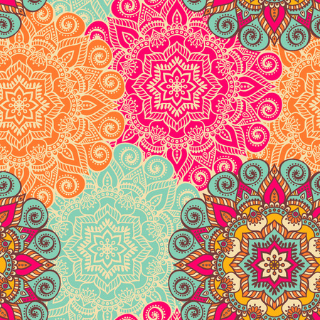 Poster Mandalas mit einem reichhaltigen Ziermuster