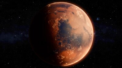 Mars vom Weltraum aus gesehen