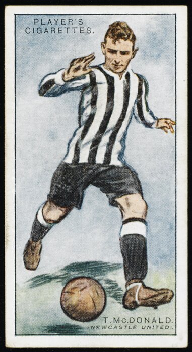 Poster McDonald's-Zeichnung eines Retro-Fußballspielers