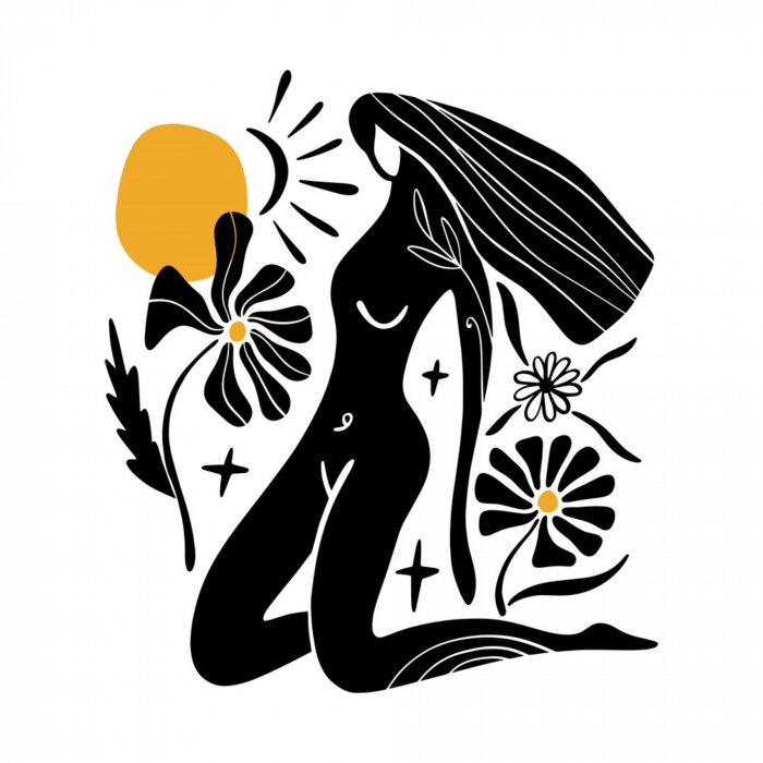 Poster Meditierende Frau