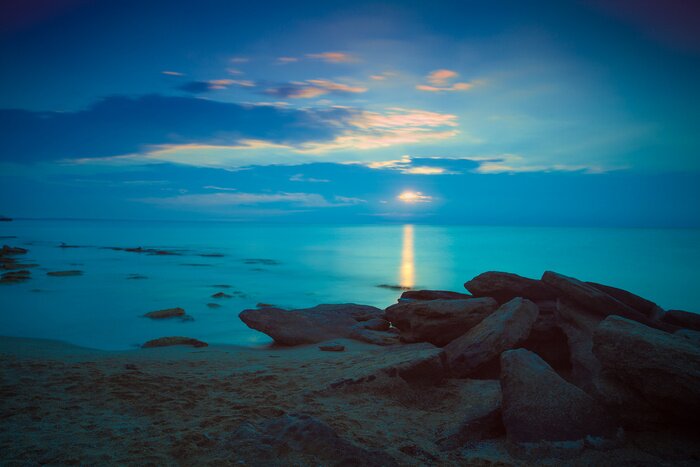 Poster Meer beim Sonnenaufgang