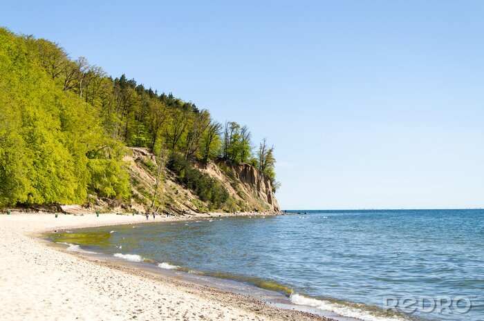 Poster Meer und Klippe