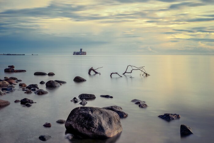 Poster Meereslandschaft am Morgen