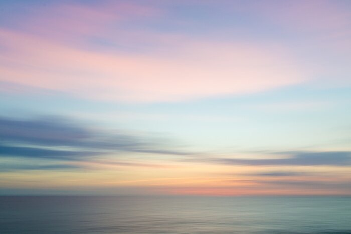 Poster Meereslandschaften und pastellfarbener Himmel