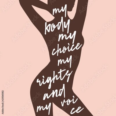 Poster Mein Körper, meine Wahl, meine Rechte 