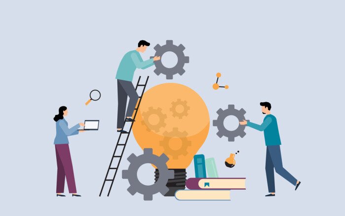 Poster Menschliche Verbindungen Grafik