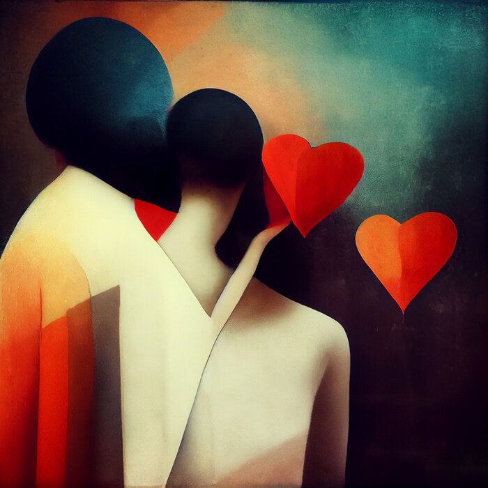 Poster Metapher der Liebe