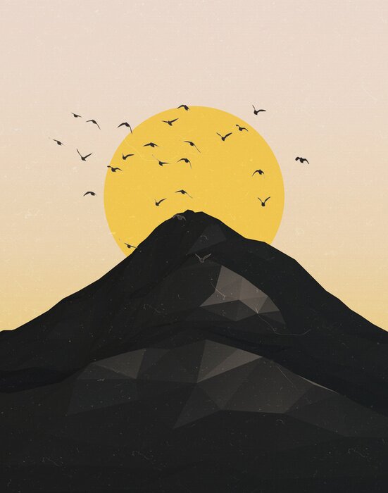 Poster Minimal Mountains Artwork