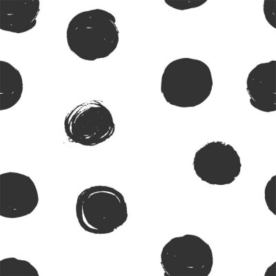 Poster Minimalismus und Muster mit schwarzen Punkten